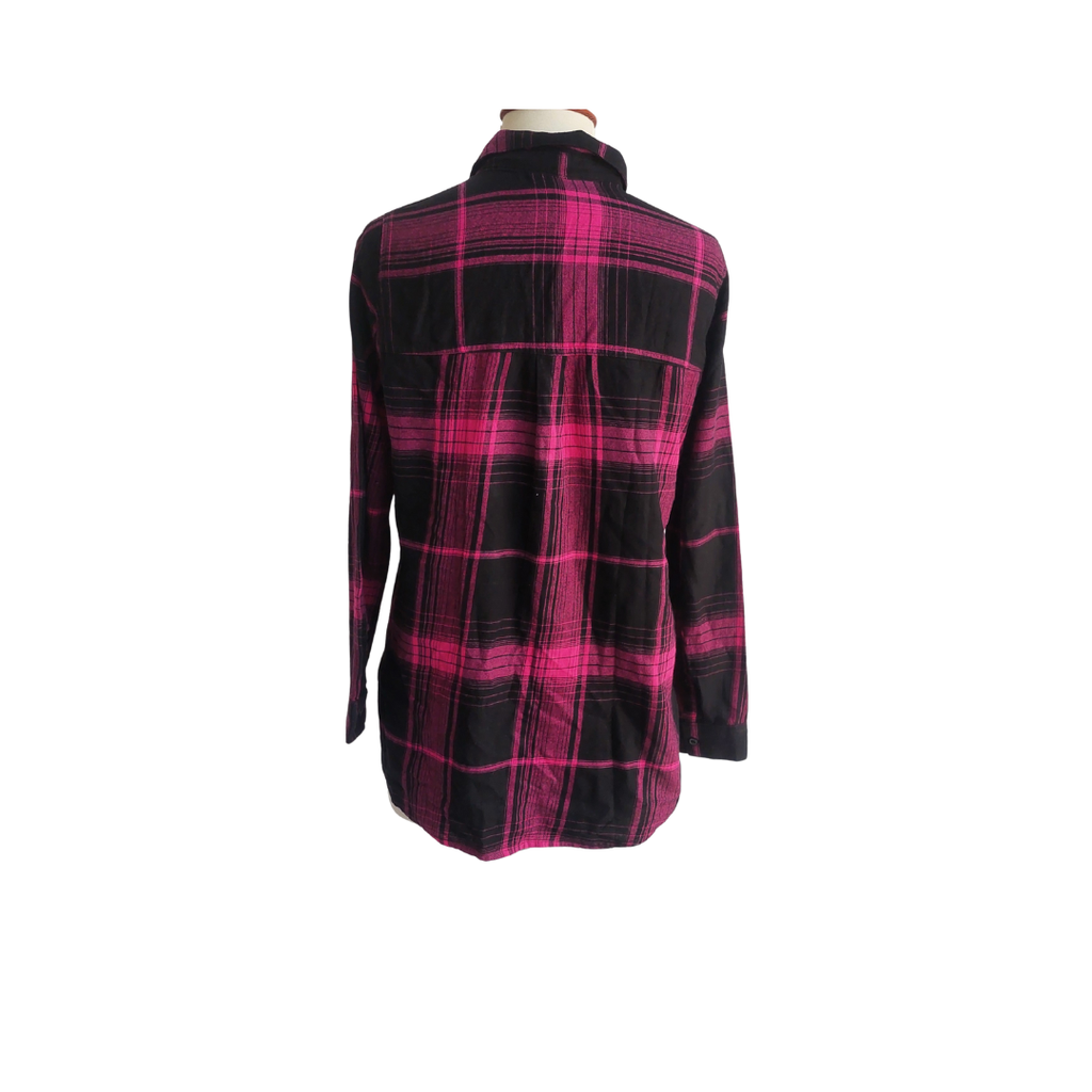 H&M Black & Pink Button Down Top | Pre Loved |