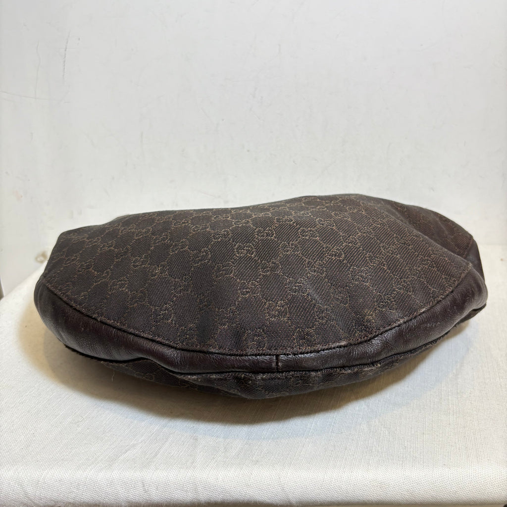 Gucci Brown GG Canvas Medium Hobo Bag | Pre Loved |