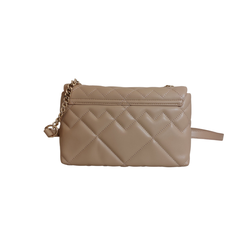 Louis Feraud Beige Quilted Smooth Leather Shoulder Bag | Like New |