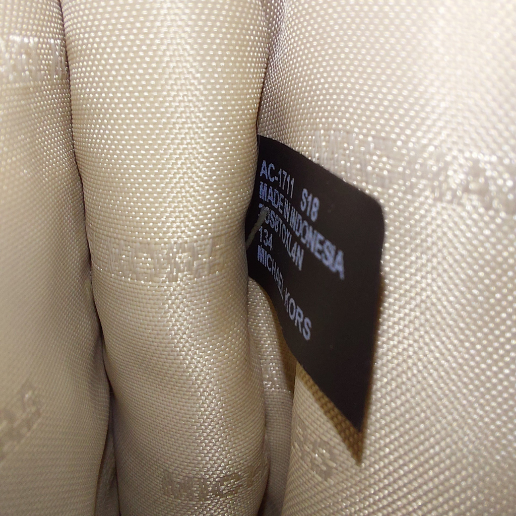 Michael Kors Rose Gold Mott Lizard-Embossed Leather Crossbody Bag | Gently Used |