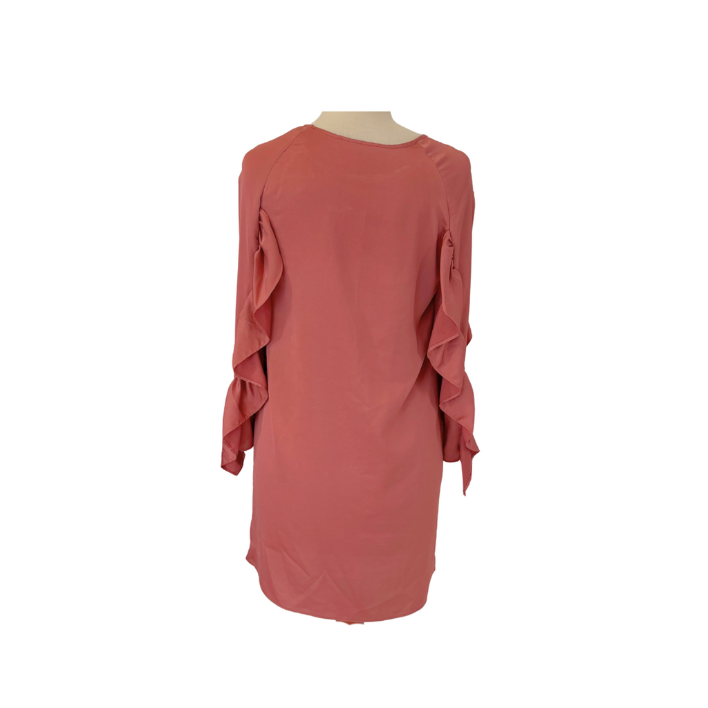 Zara Tea Pink Ruffled Tunic | Pre Loved |