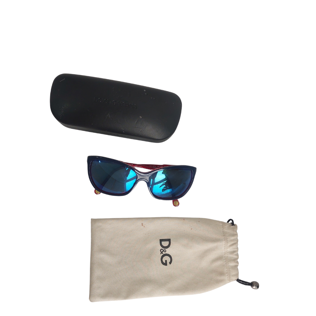 Dolce & Gabbana DG3074 Blue And Red Sunglasses | Gently Used |