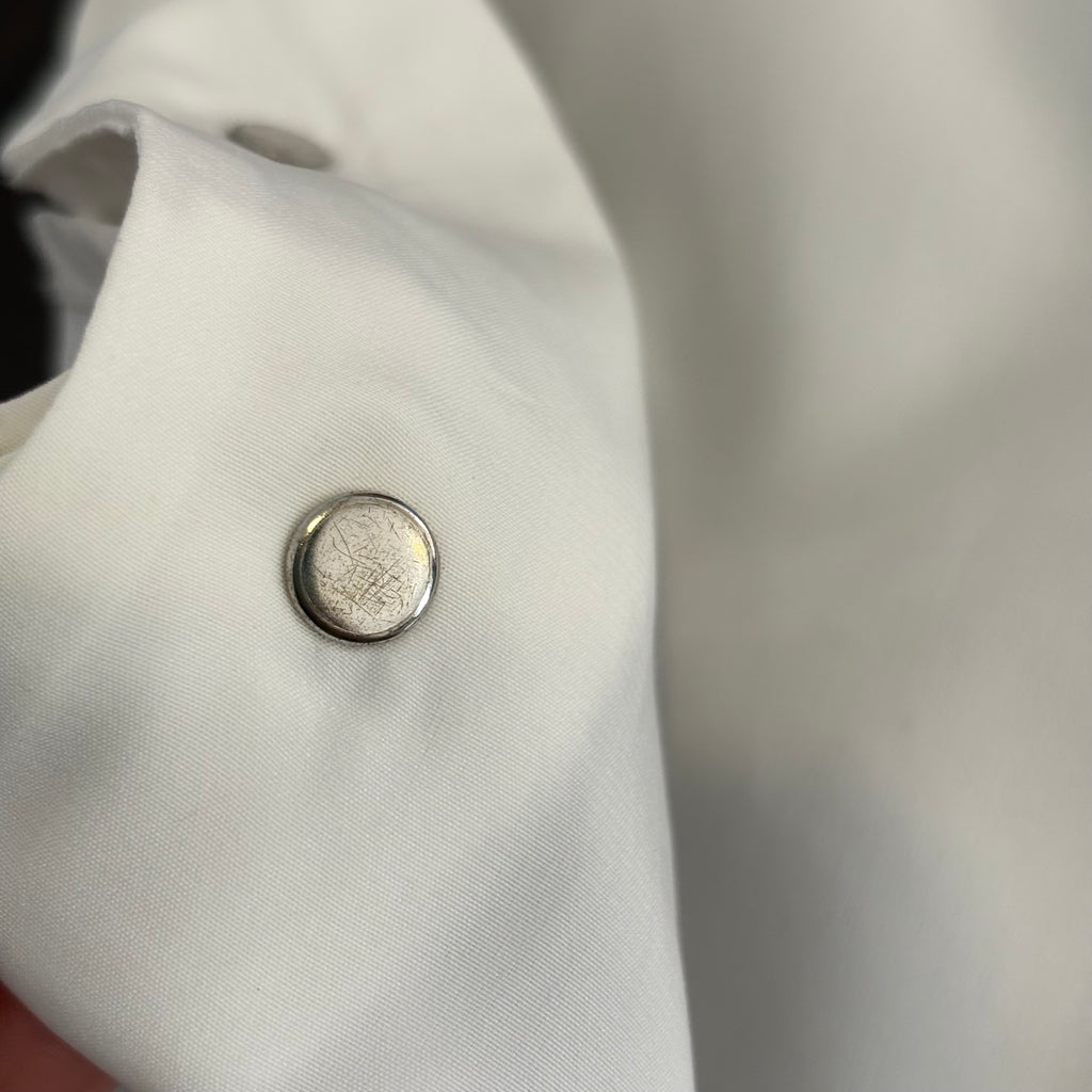 Zara Grey & White Blouse | Gently Used |