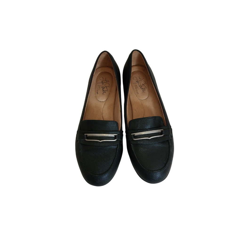 LifeStride Black Leatherette 'Phoebe' Loafers | Pre Loved |