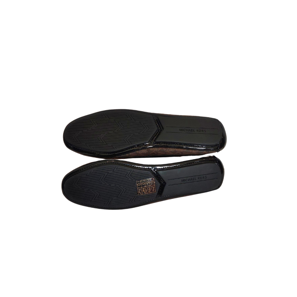 Michael Kors Brown Lillie Monogram Moccasin Loafers | Brand New |