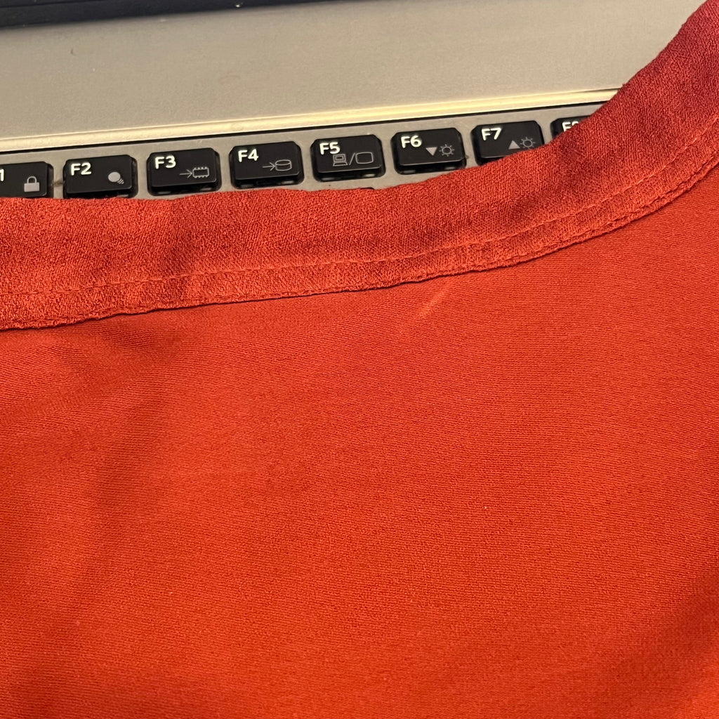 H&M Rust Button Down Top | Pre Loved |