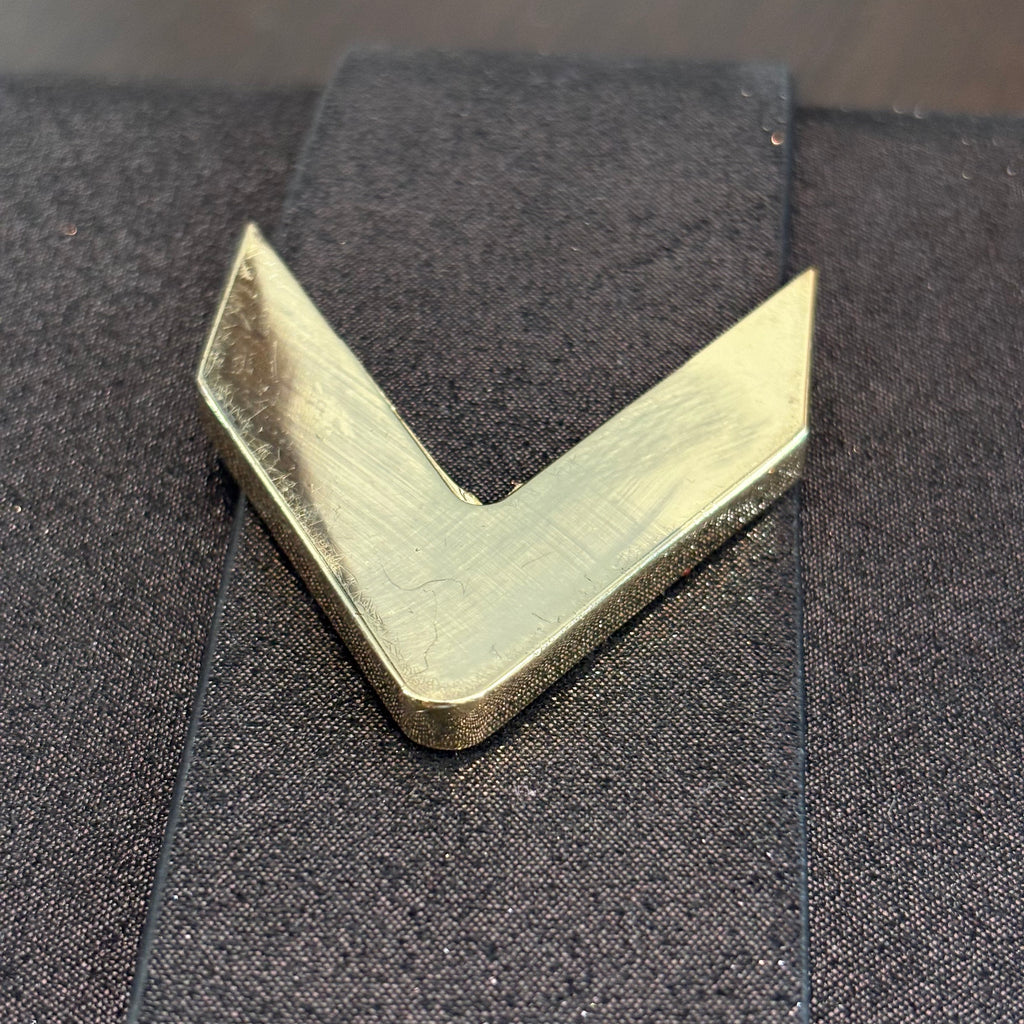 Kate Landry Black Glitter Square Clutch | Pre Loved |