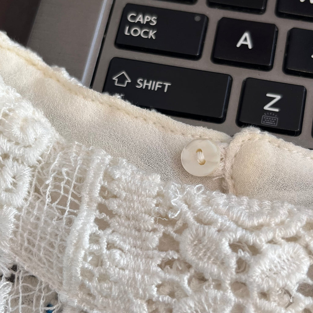 Zara White Lace Sleeveless Top | Gently Used |