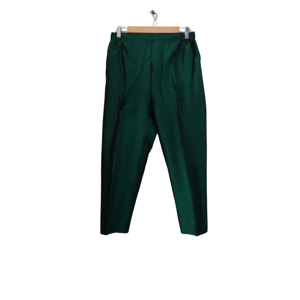 Sanober Azfar Emerald Green Block Print Outfit (3 Pieces) | Pre Loved |