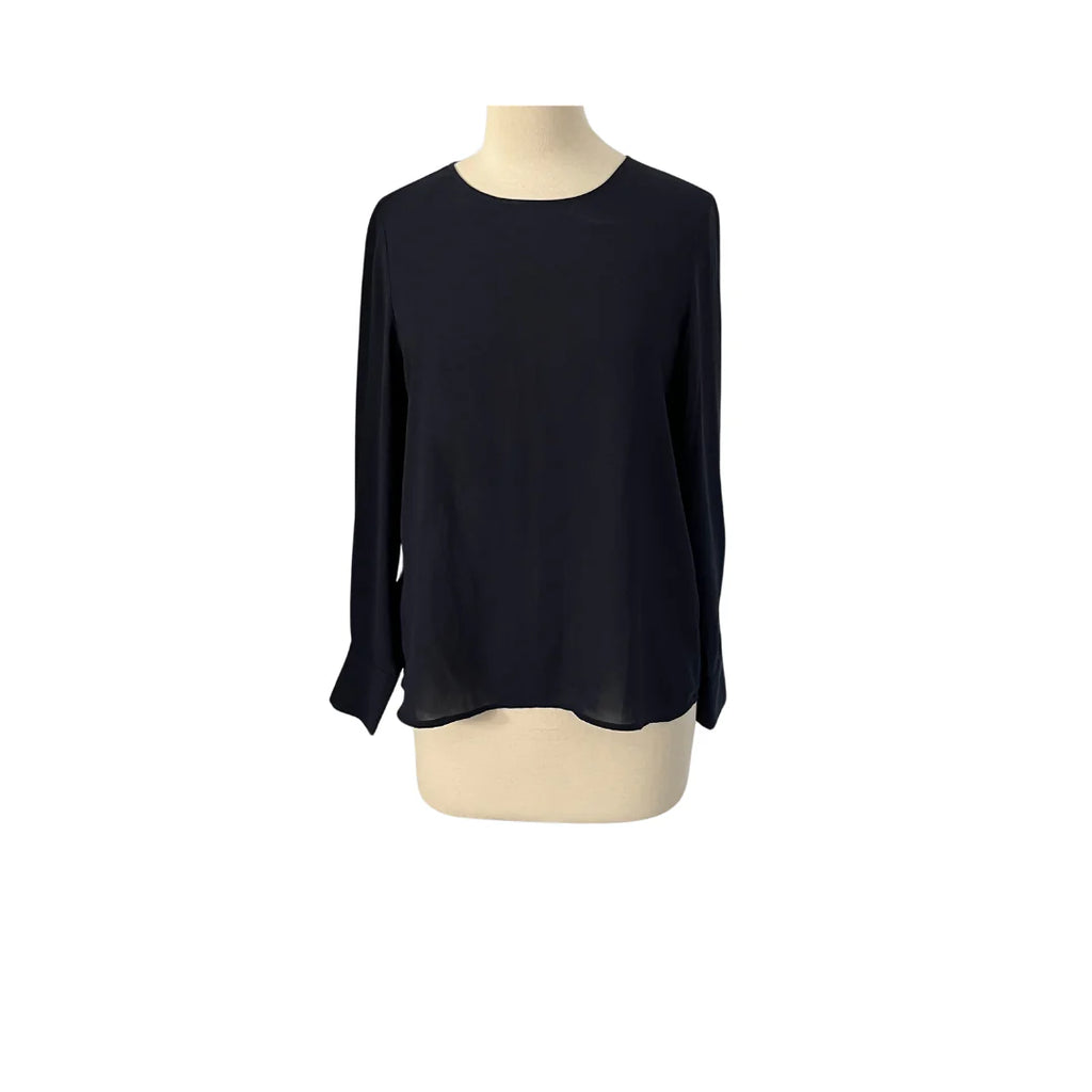 Mango Navy Semi-sheer | Pre Loved |