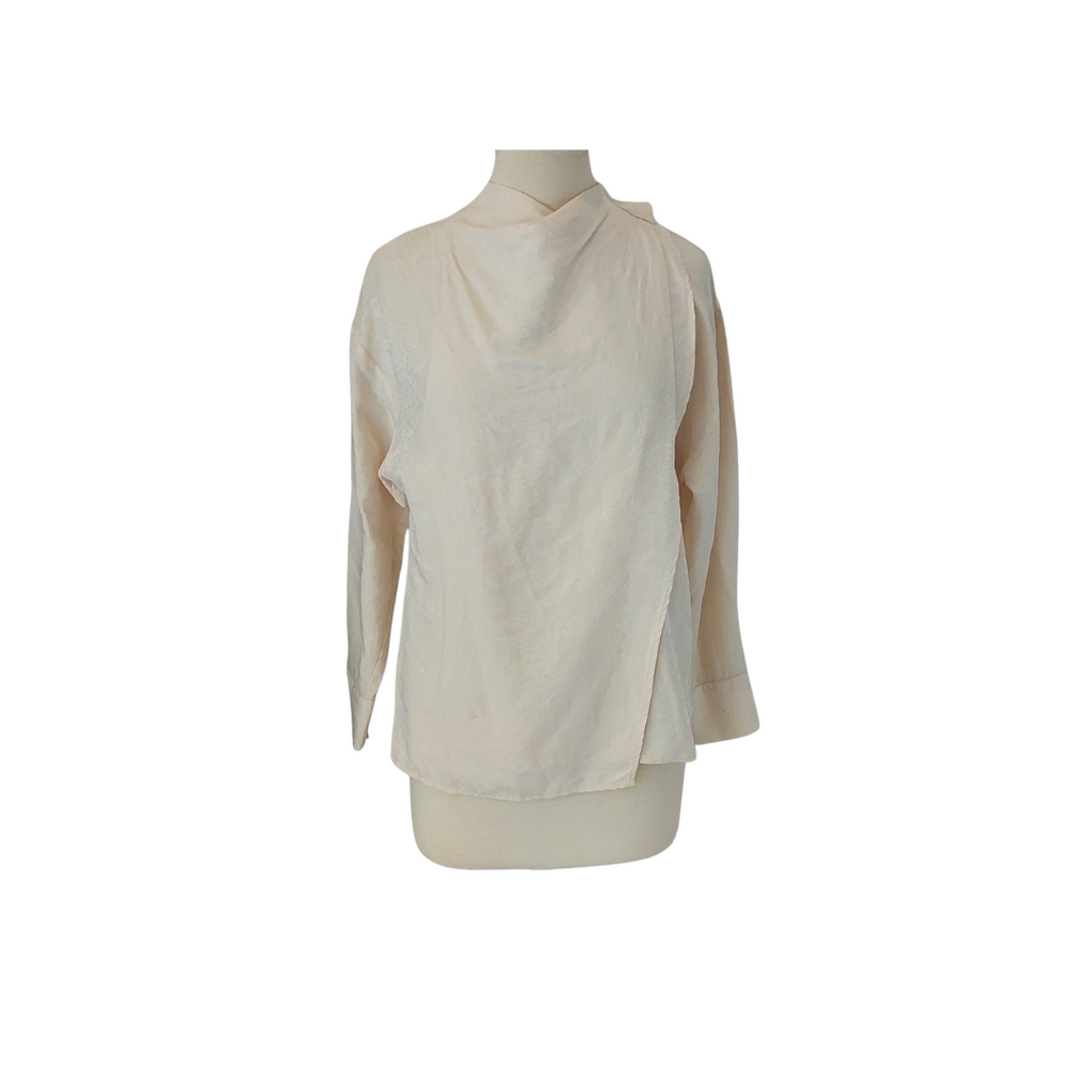 Mango Cream Textured Layered Top | Pre Loved |