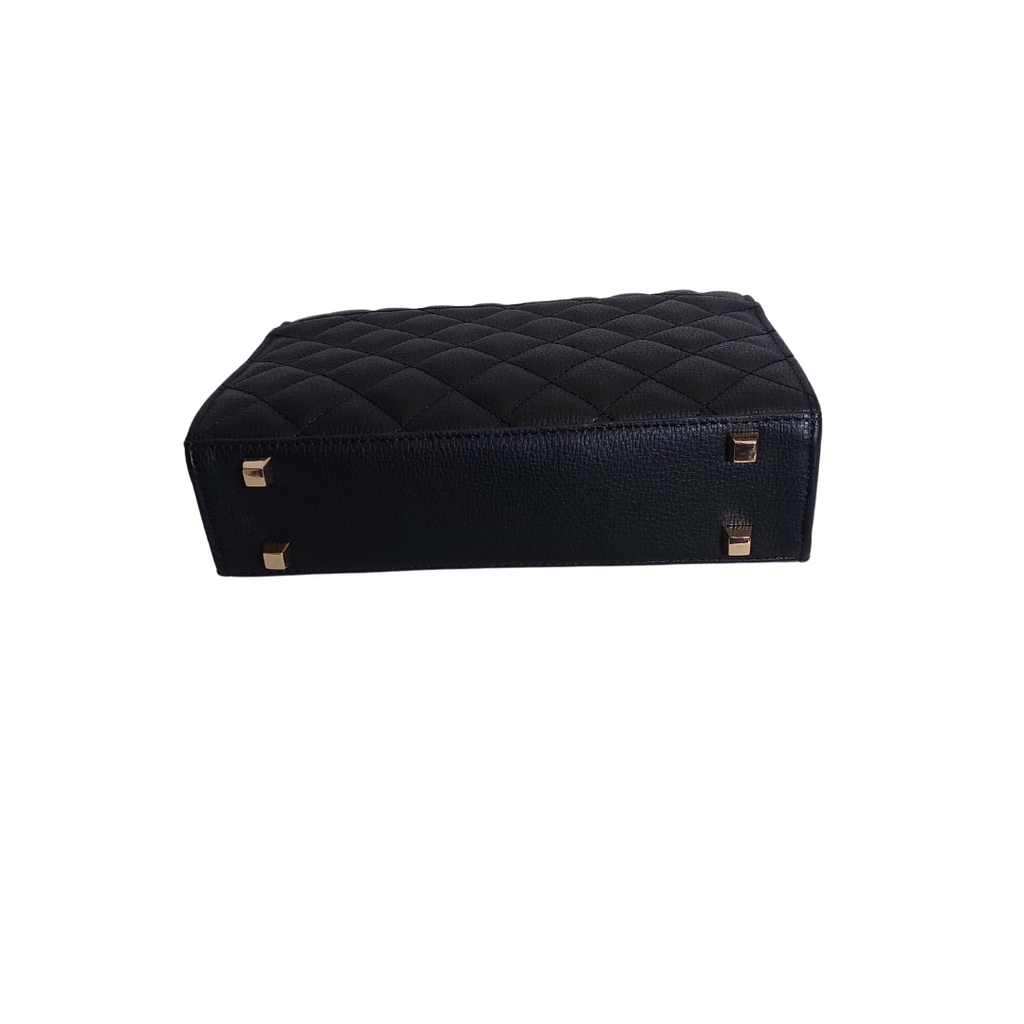 Dune Black Dellsie Quilted Slim Convertible Clutch Bag | Brand New |