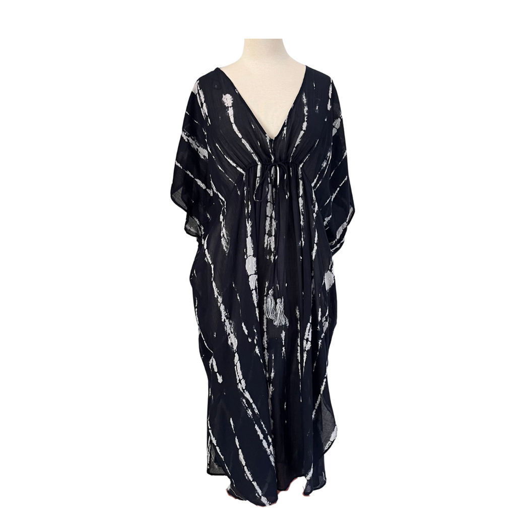 Zara Black & White Printed Kaftan | Pre Loved |