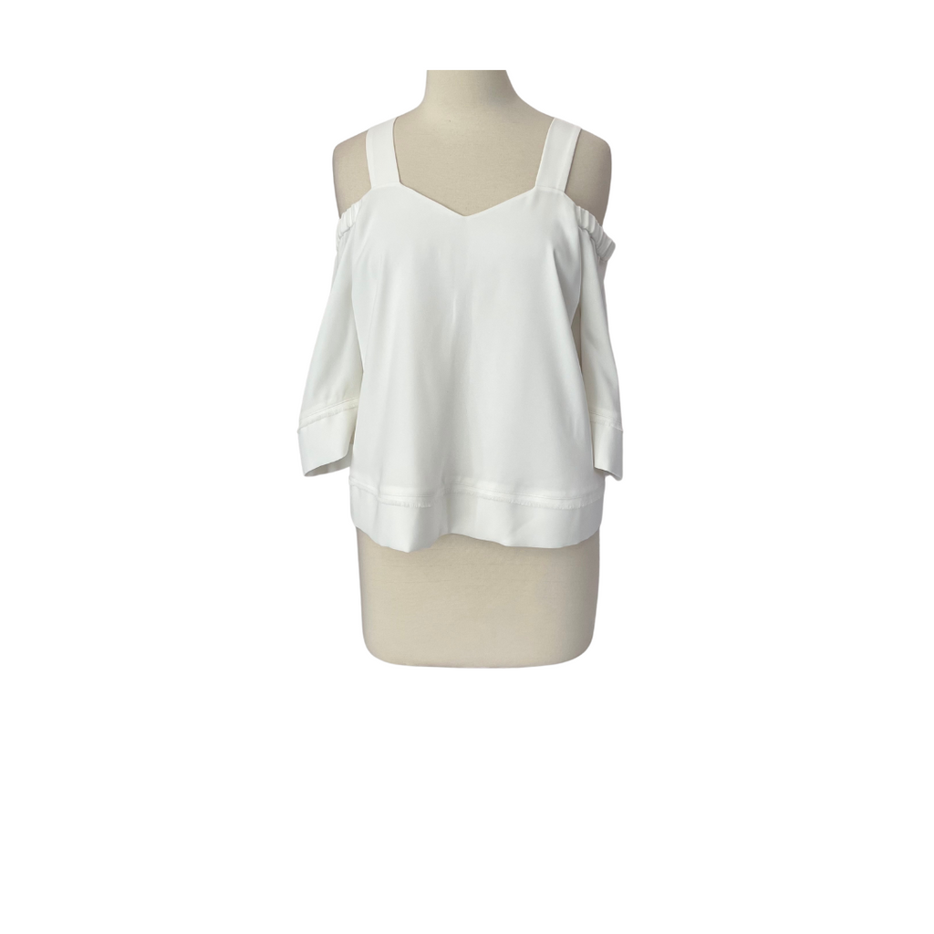 Whistles White Cold-Shoulder Top | Gently Used |