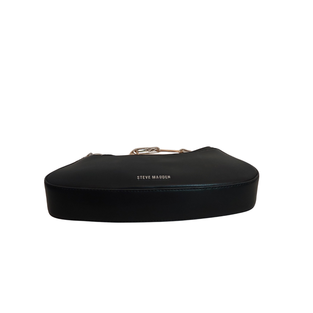 Steve Madden BWREN Black Leatherette Baguette Shoulder Bag | Pre Loved |