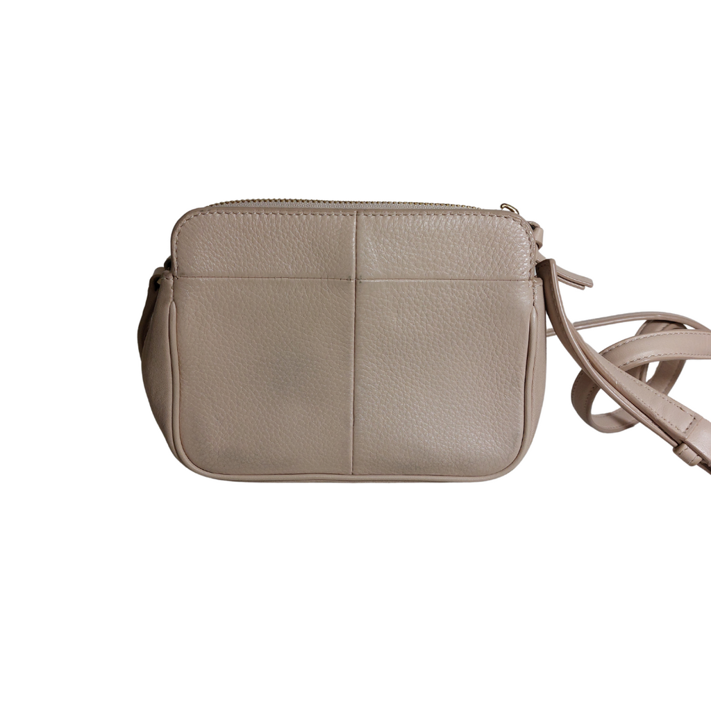 Tory Burch Nude Pink Pebbled Leather Mini Cross Body Bag | Pre Loved |