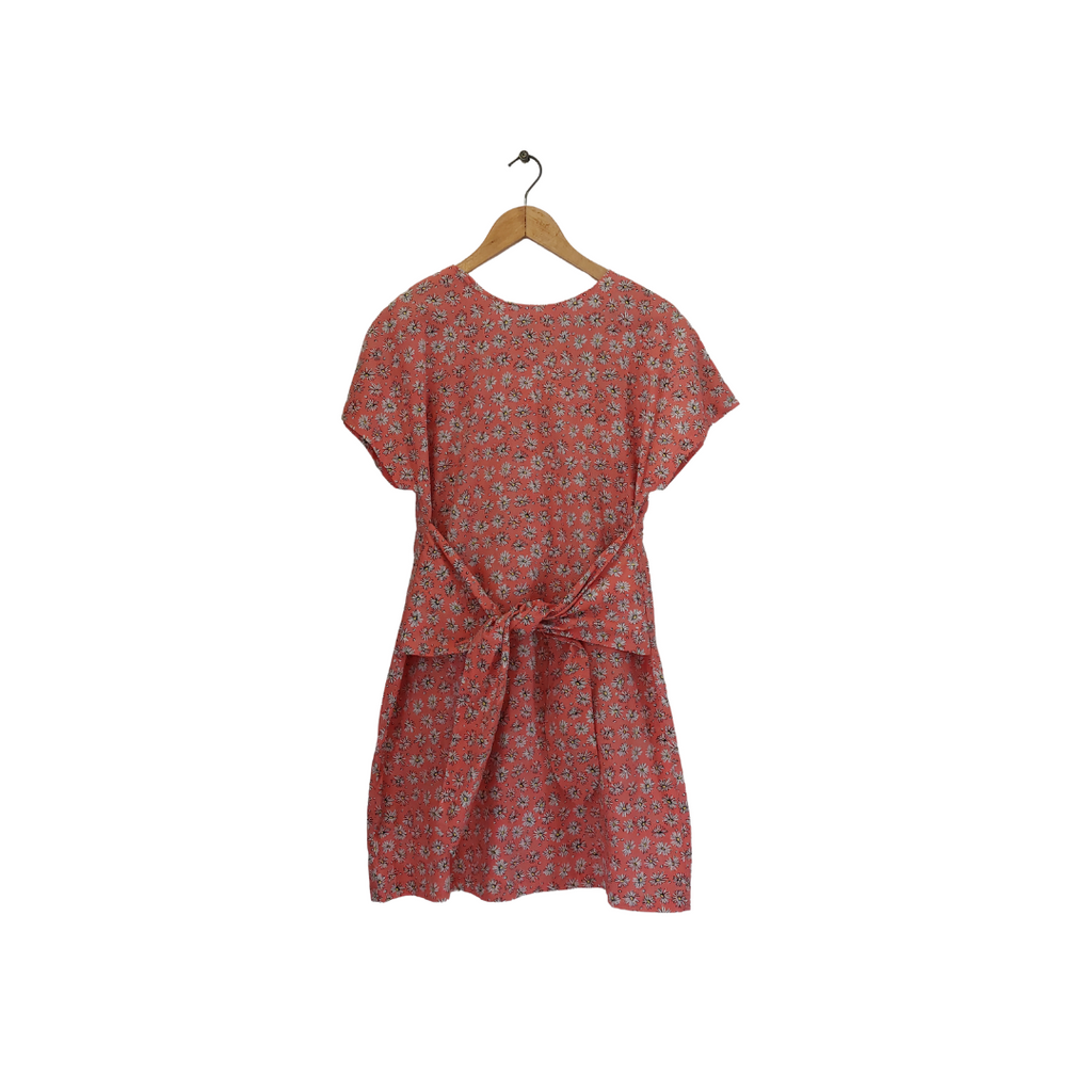 Mango Peach Floral Printed Short Dress | Gently Used |