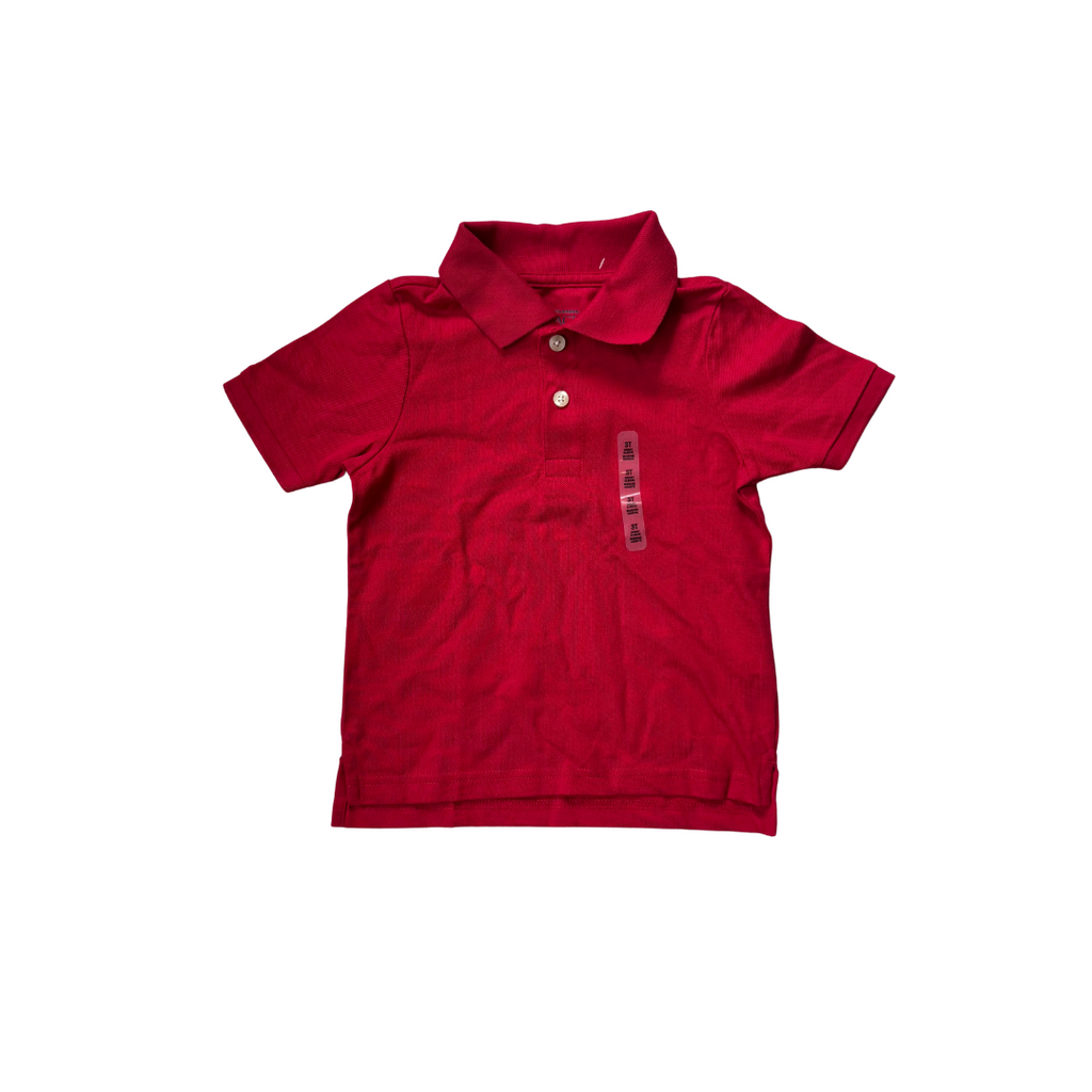 The Children Place Classic Red Polo Shirt (3 Years) | Brand New |