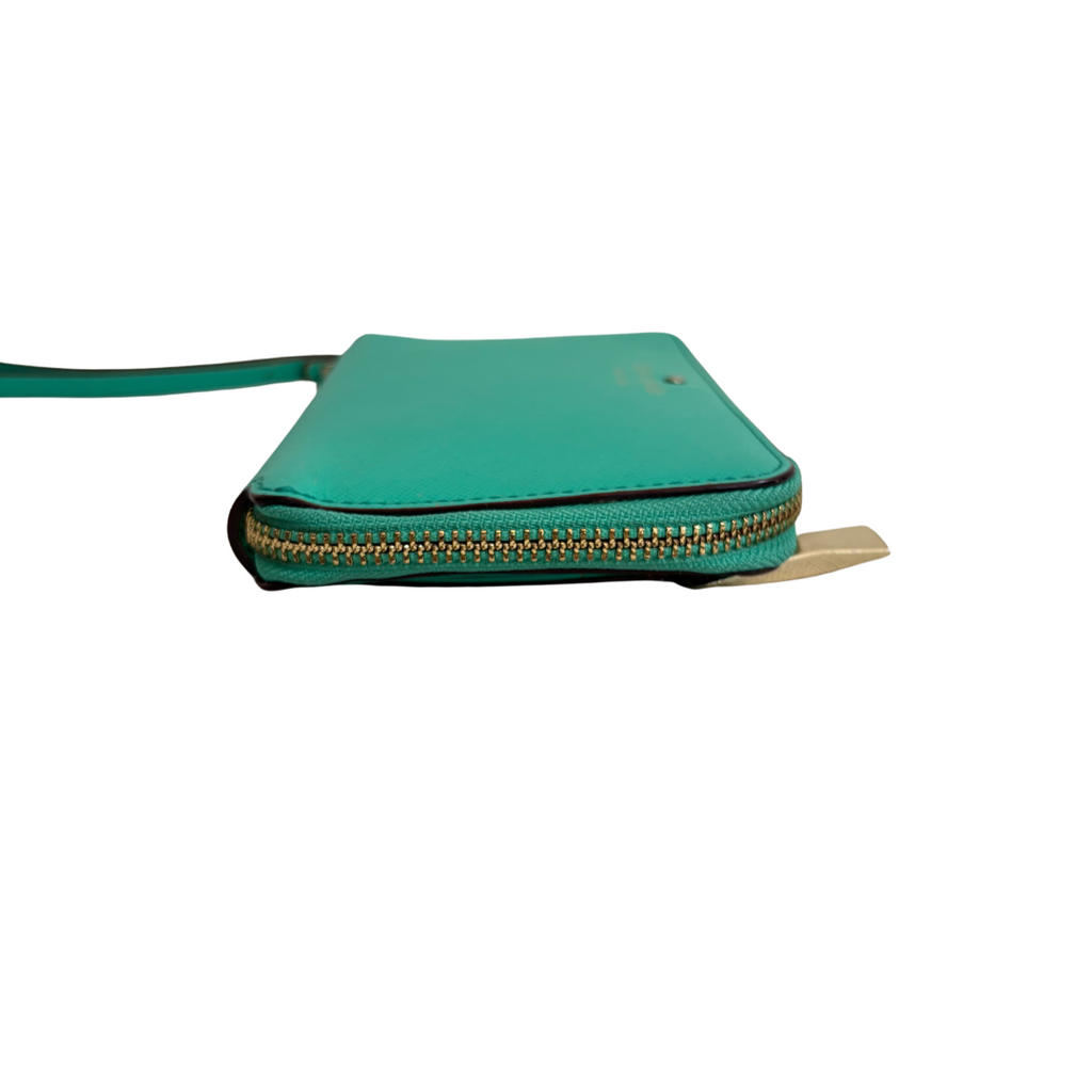 Kate Spade Green Cobble Hill Lacey Zip Around Wallet | Pre Loved |