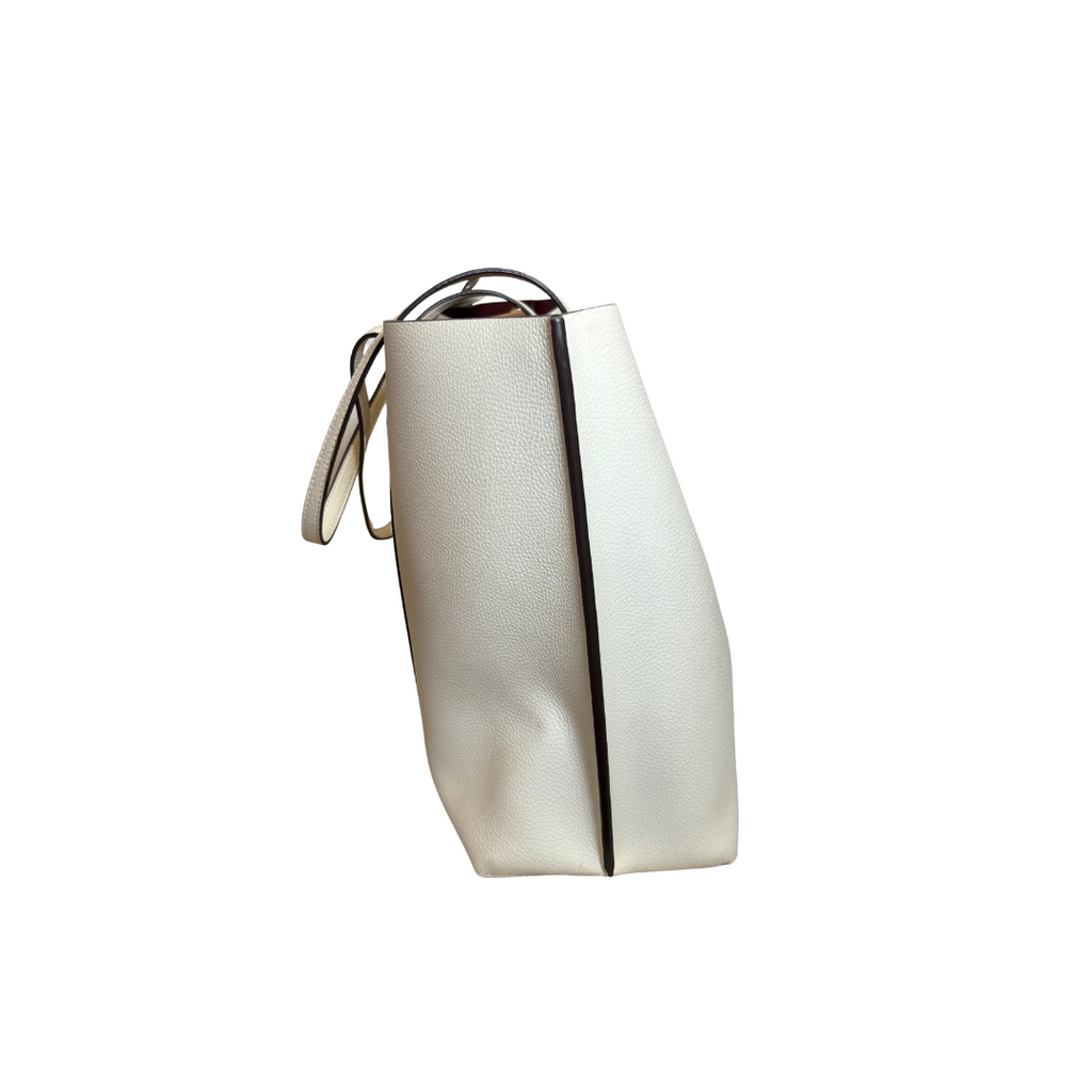 Tory Burch Ivory 'Perry' Triple Compartment Tote Bag | Pre Loved |