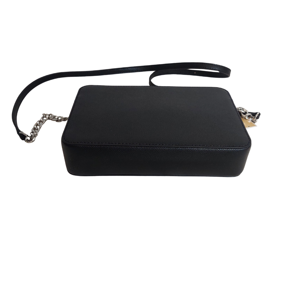 Michael Kors Black Leather Large EW Crossbody Bag | Brand New |