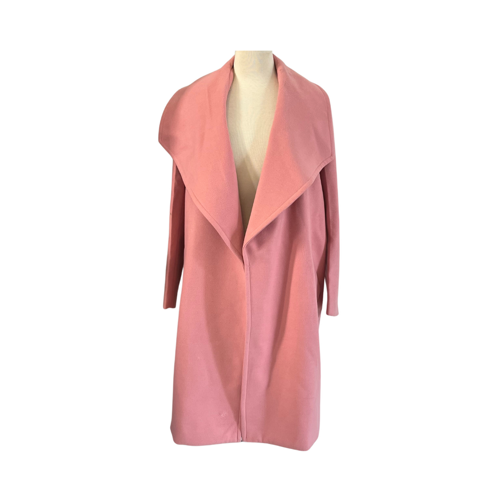 ZARA Pink Open Winter Coat | Pre Loved |