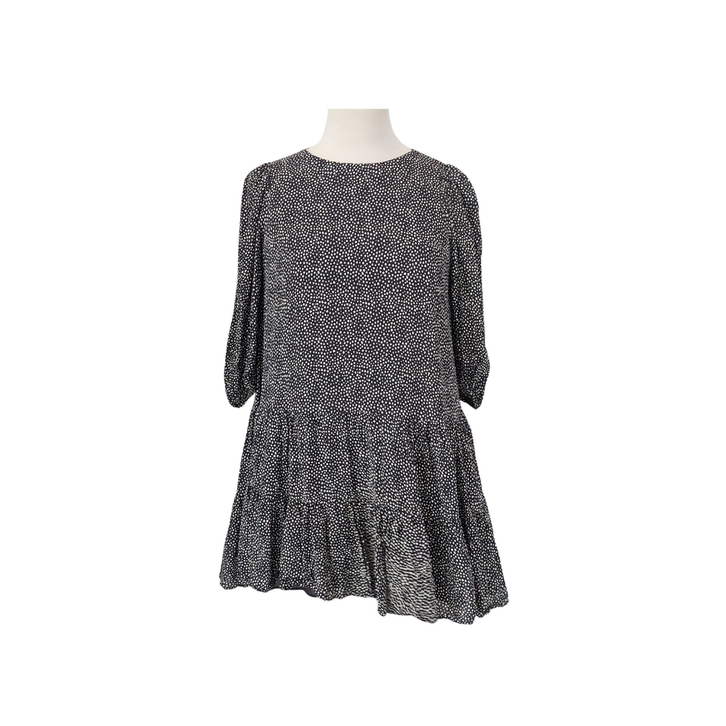 Zara Black Polka Dot Short Dress | Gently Used |