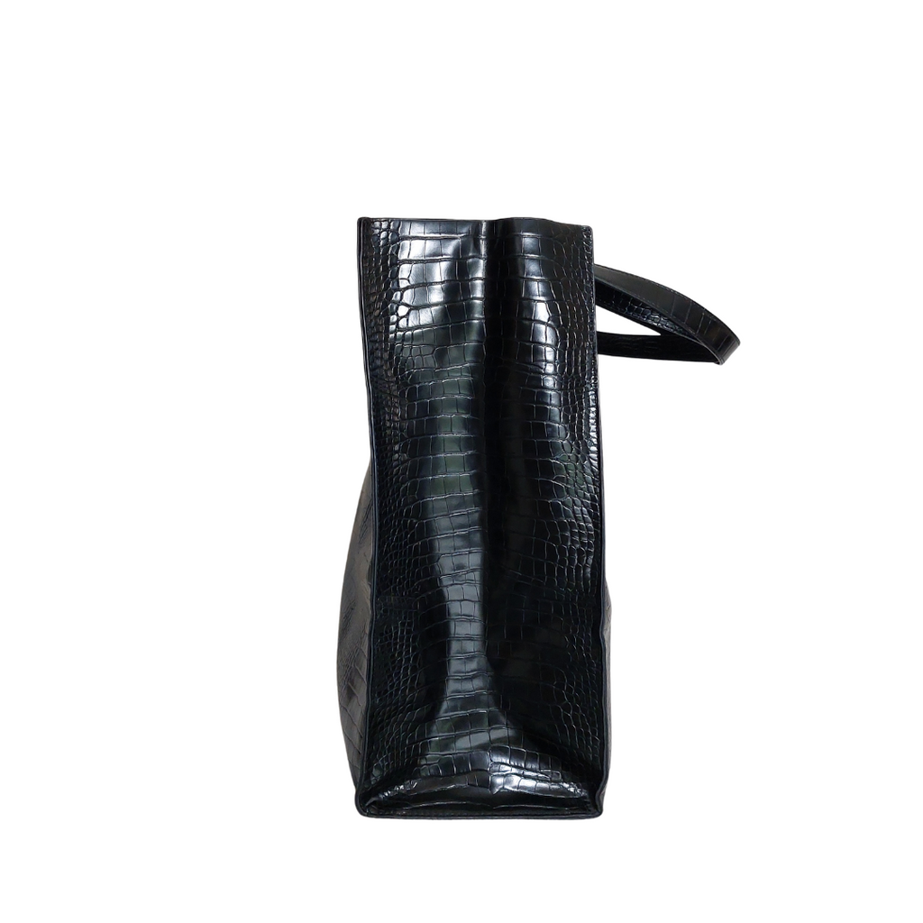 Ted Baker Croc Faux Leather Wide Icon Tote Bag | Pre Loved |