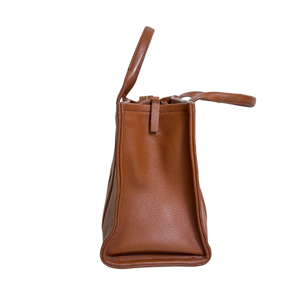 Marc Jacobs Tan Medium Leather Tote Bag | Pre Loved |