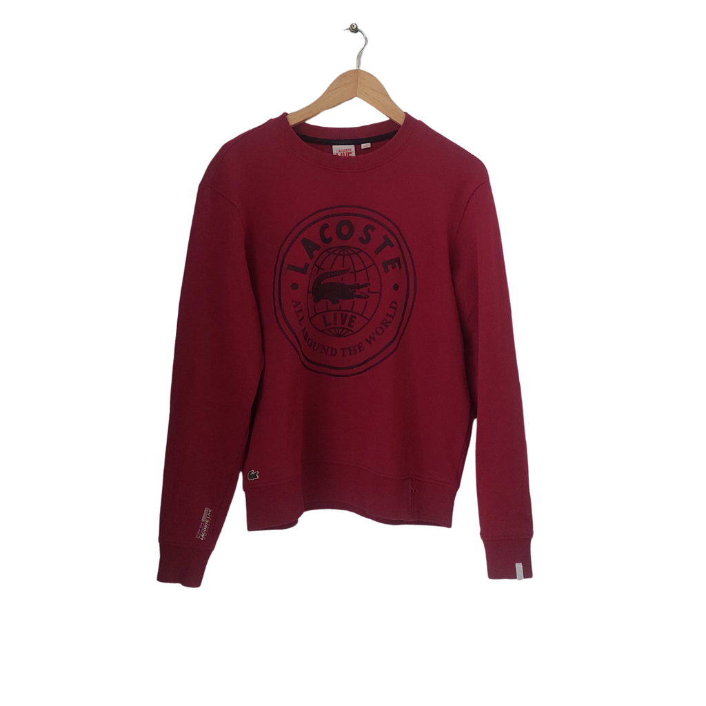 Lacoste Men's Pink Logo Sweatshirt | Gently Used |