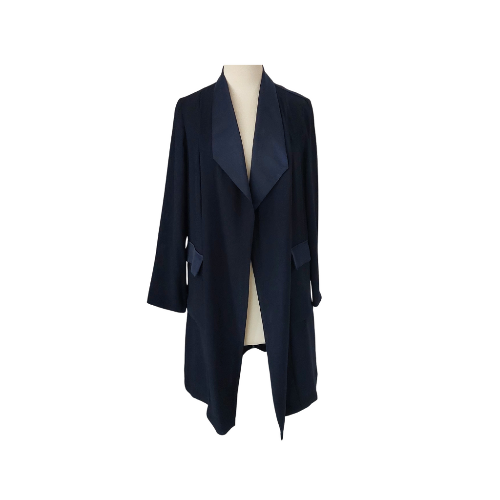 Wallis Navy Long Jacket | Gently Used |