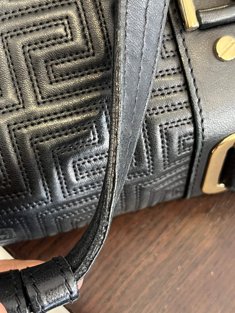 Versace Black Lambskin Leather 'Grab It' Tote | Pre Loved |