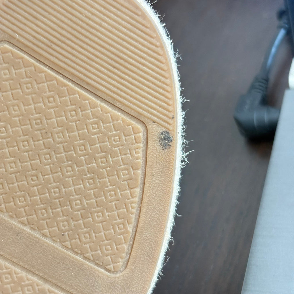 Tory Burch Off-White & Black Leather Espadrilles | Brand New |