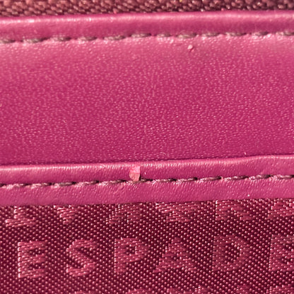 Kate Spade Oxblood Small Zip Around Wallet | Pre Loved |