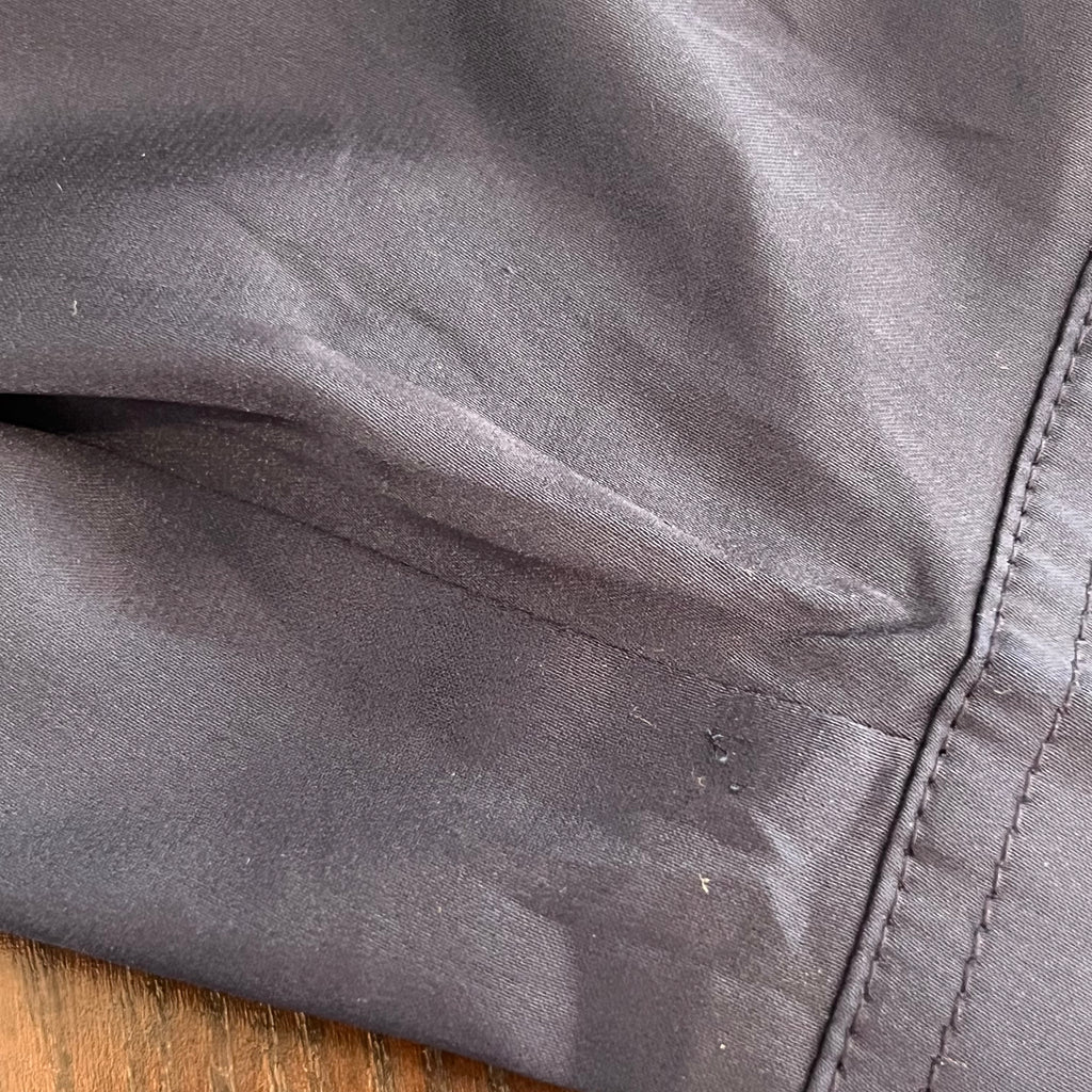 H&M Navy Satin Button Down Collared Shirt | Pre Loved |