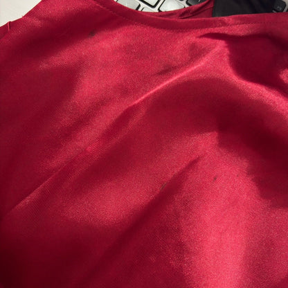 Guess Red & Black Satin Sleeveless Top | Pre Loved |