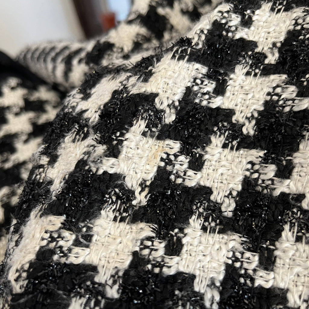 Wallis Houndstooth Print Checked Coat | Pre Loved |