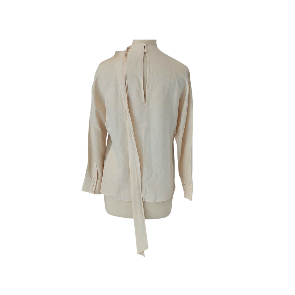 Mango Cream Textured Layered Top | Pre Loved |