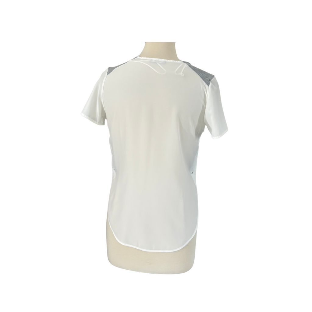 Zara Grey & White Blouse | Gently Used |