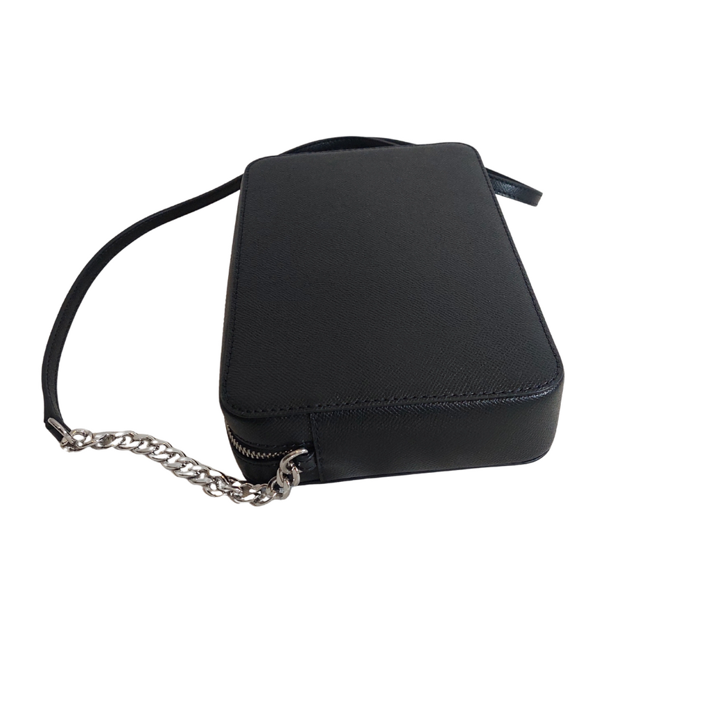 Michael Kors Black Leather Large EW Crossbody Bag | Brand New |