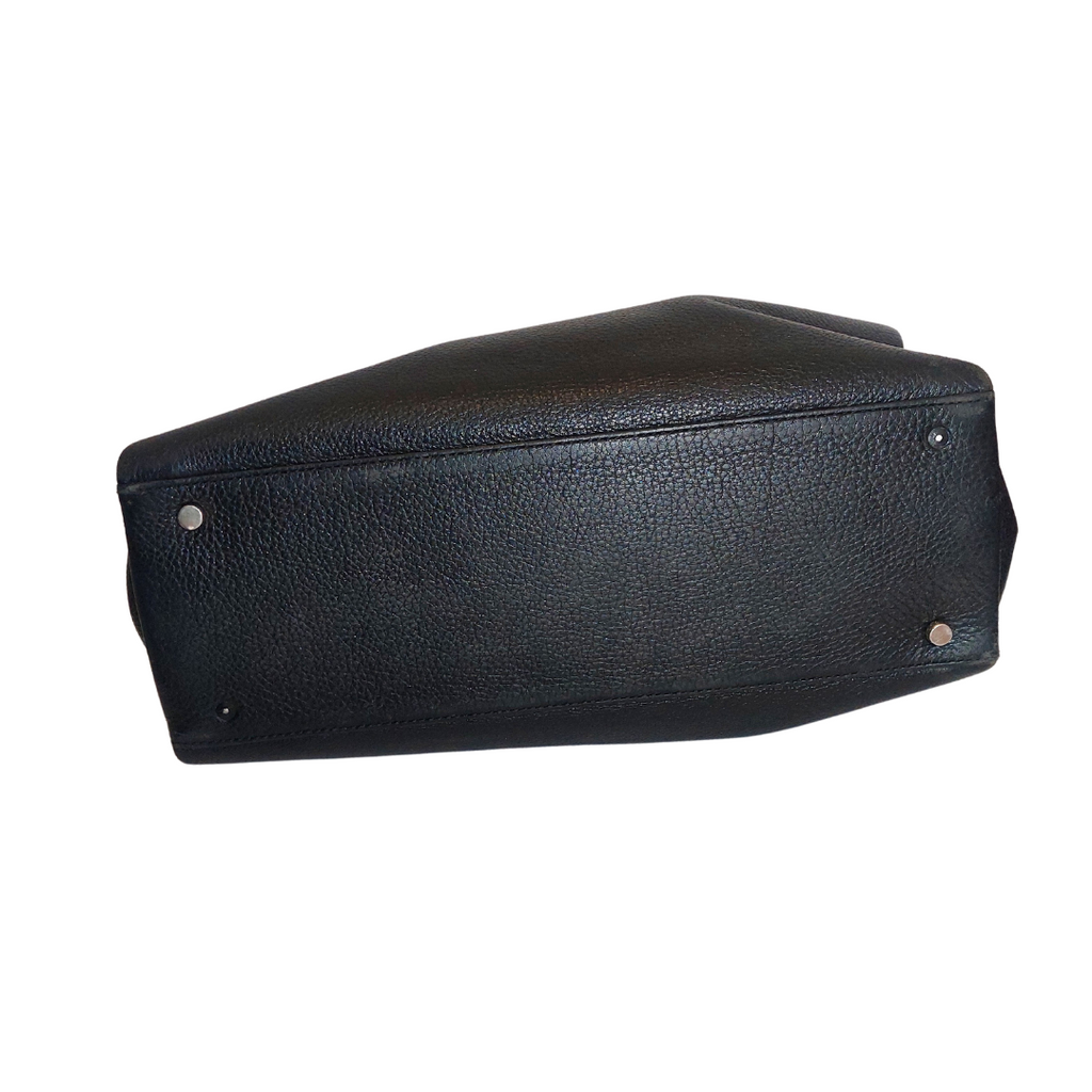 Kate Spade Black Leather Triple Compartment Shoulder Bag | Pre Loved |