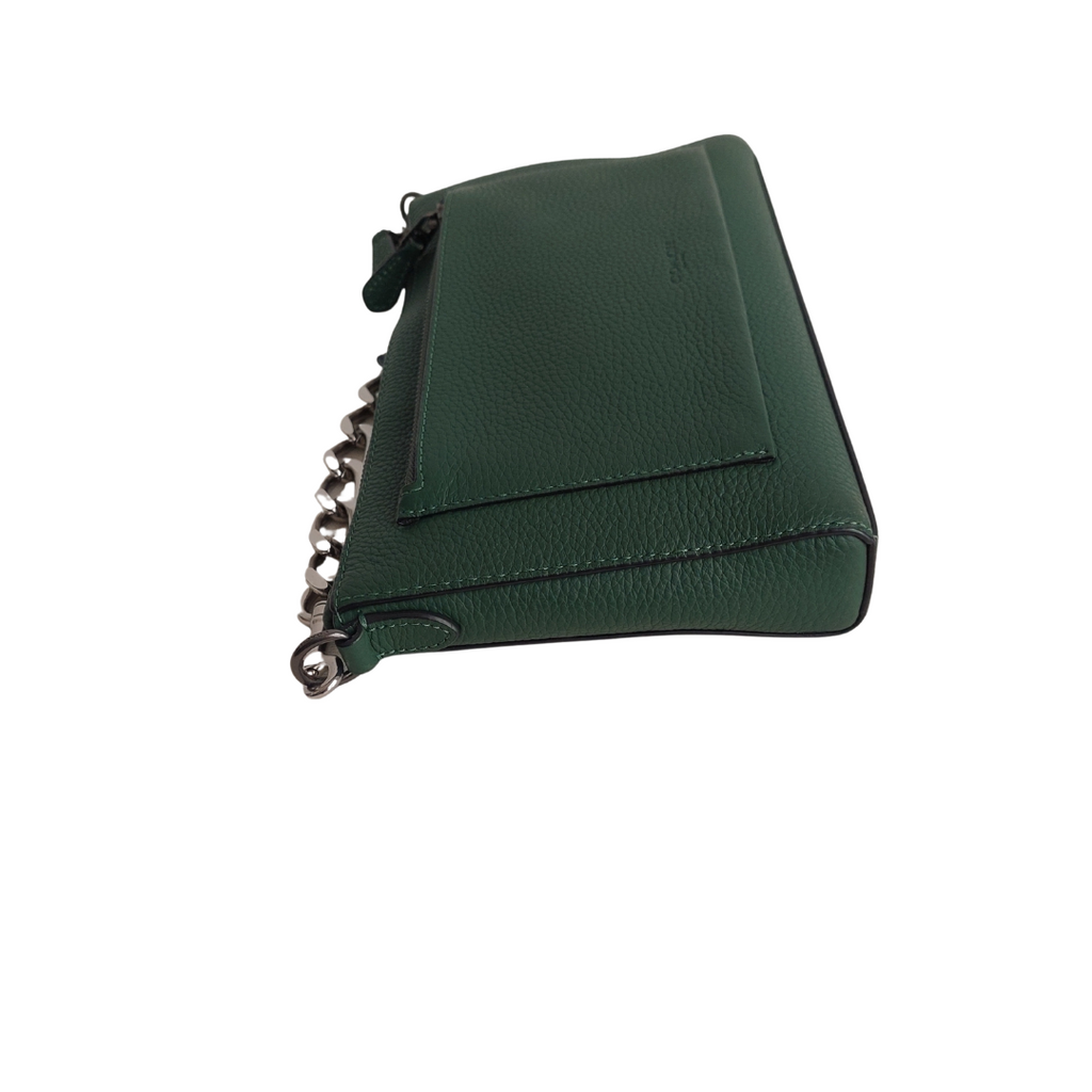 Coach Green Leather Holder Bag | Gently Used |