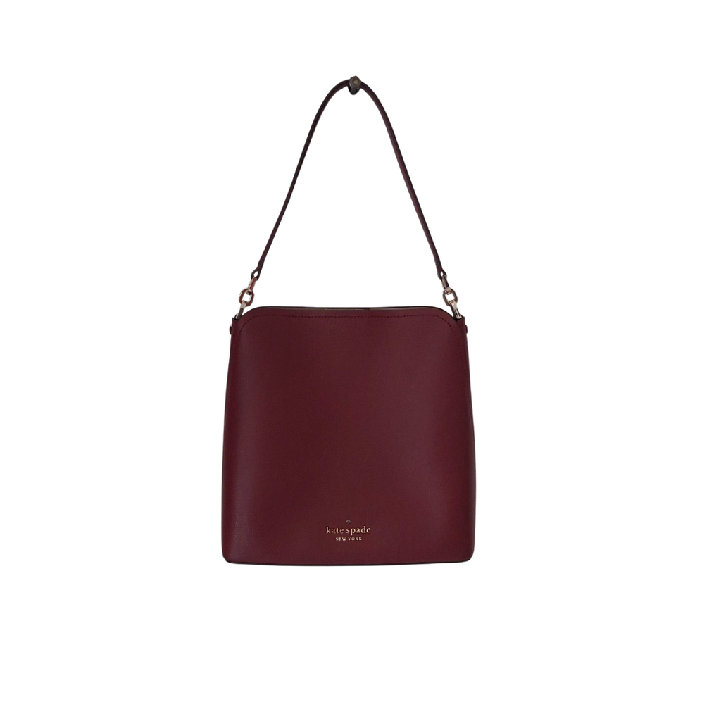 Kate Spade Burgundy Darcy Small Bucket Bag | Gently Used |