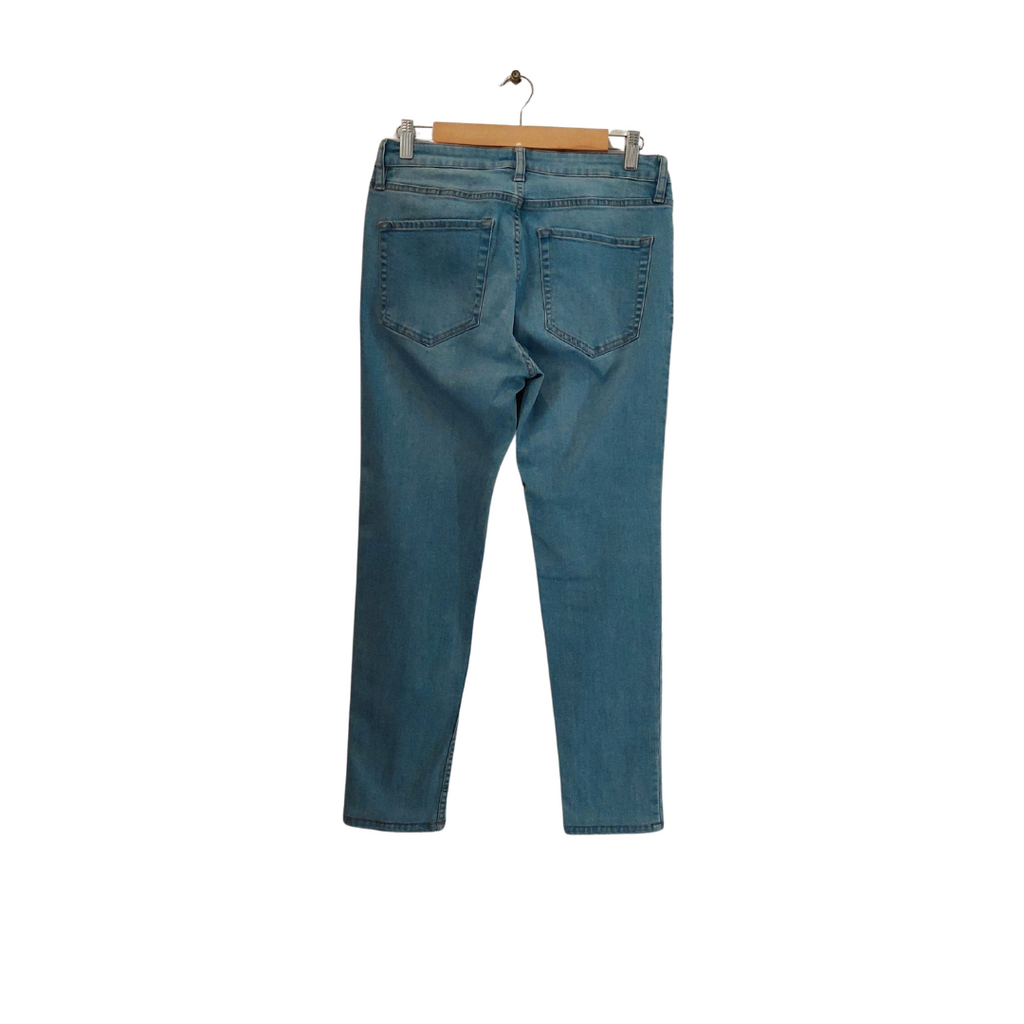 Mango Blue Denim Straight Leg Jeans | Brand New |