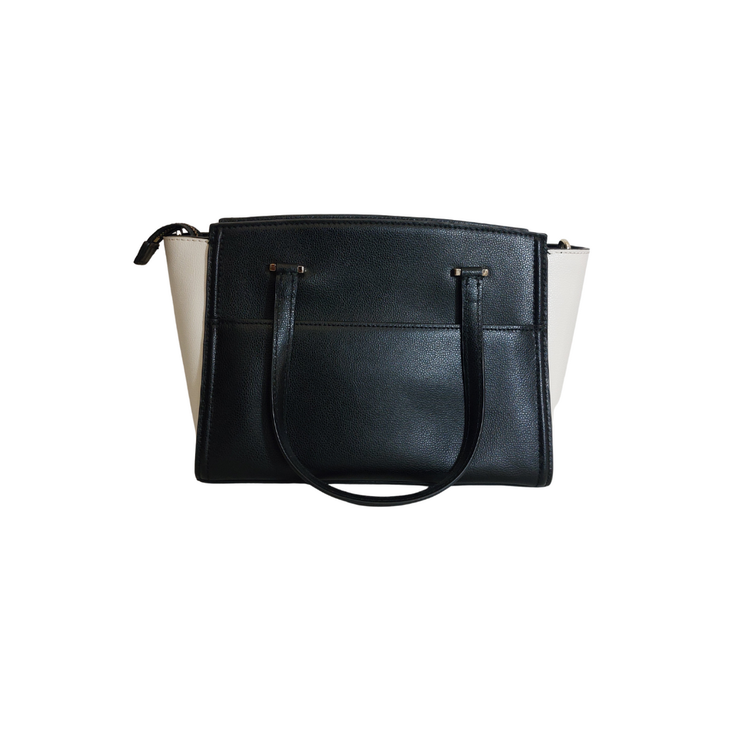 Kate Spade Black & White Patterson Drive Small Geraldine Satchel Bag | Gently Used |