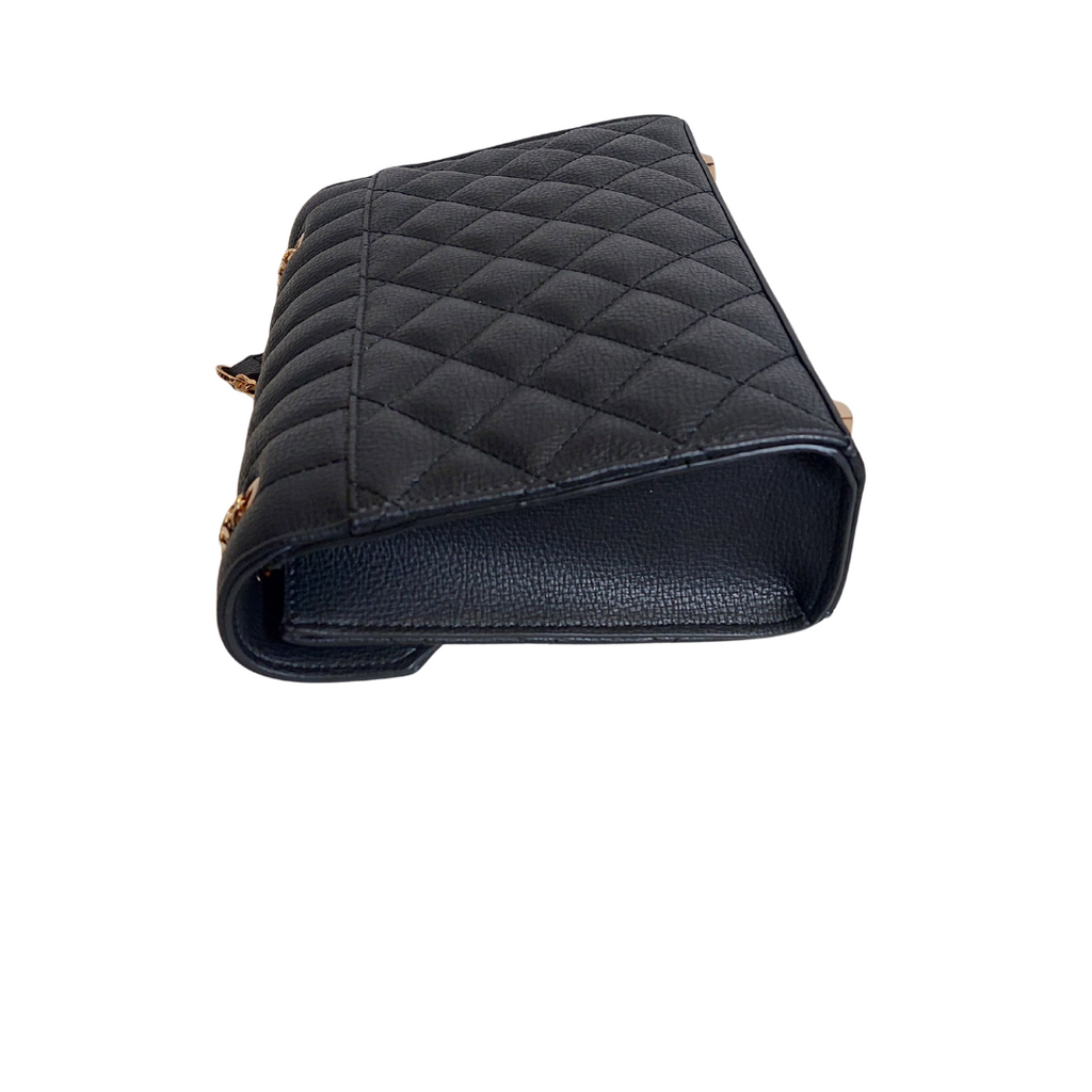 Dune Black Dellsie Quilted Slim Convertible Clutch Bag | Brand New |