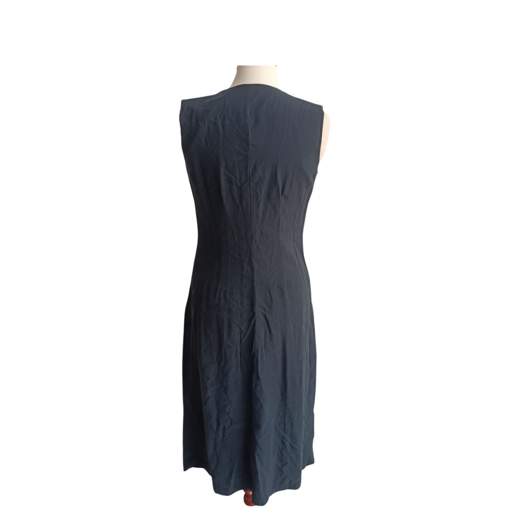 Stradivarius Navy Sleeveless Long Summer Coat | Pre Loved |