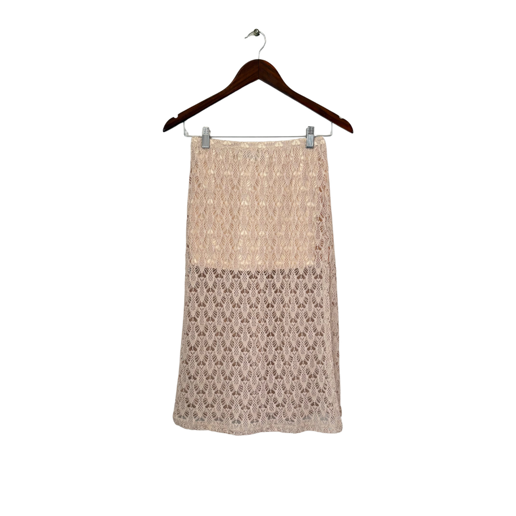 Zara Beige Crochet Co-ord Set | Gently Used |