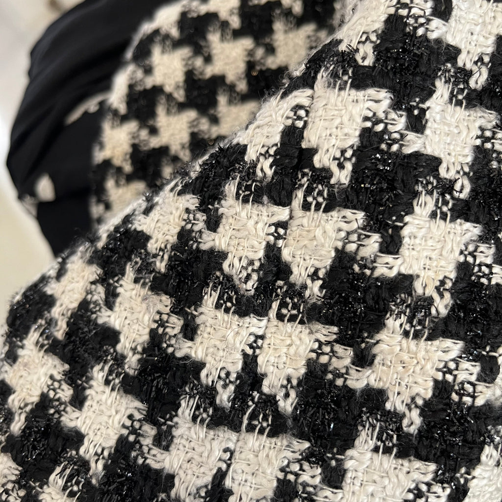 Wallis Houndstooth Print Checked Coat | Pre Loved |