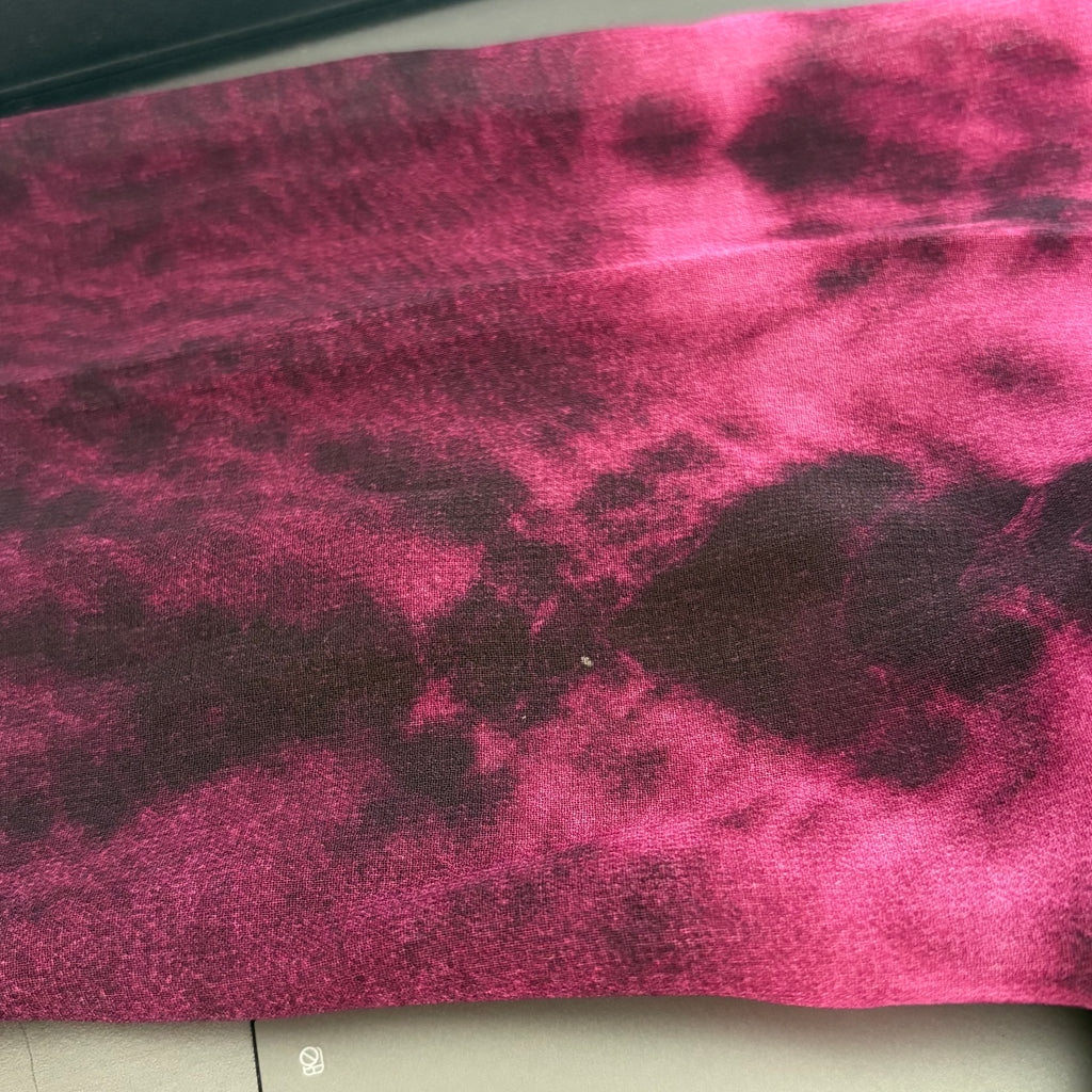 ZARA Pink & Black Sheer Collared Top | Gently Used |